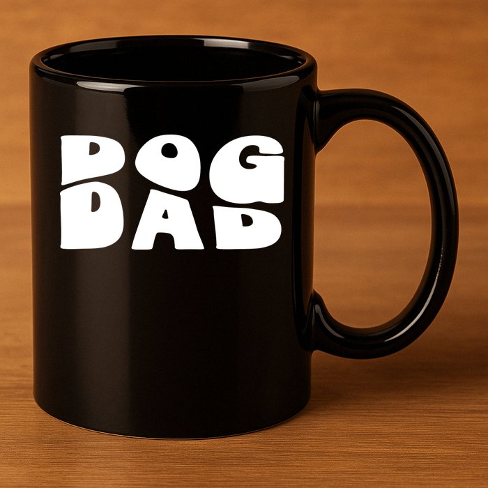 Dog Dad Retro Funny Pod 11oz C Handle Ceramic Mug