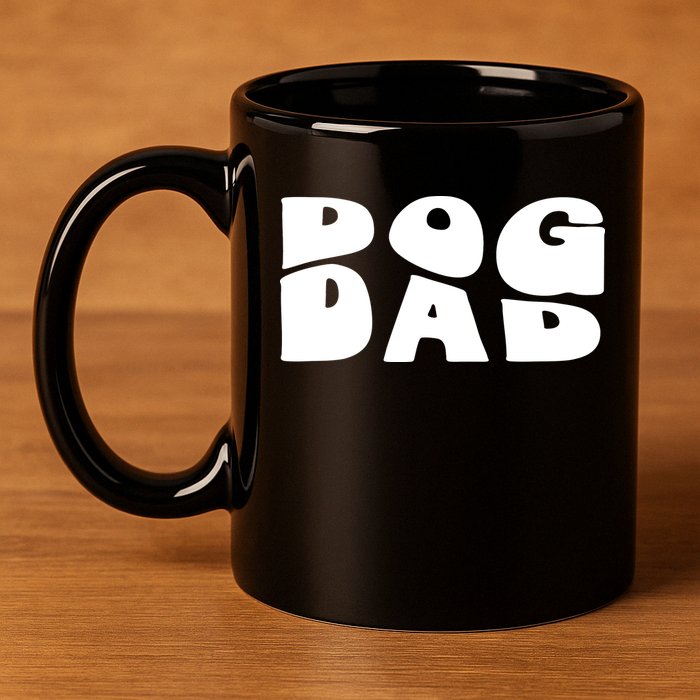 Dog Dad Retro Funny Pod 11oz C Handle Ceramic Mug