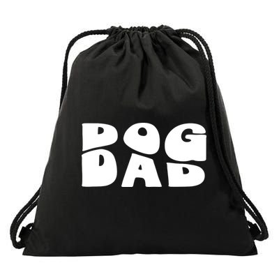 Dog Dad Retro Funny Pod Drawstring Bag