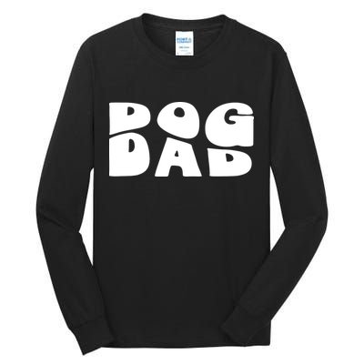 Dog Dad Retro Funny Pod Tall Long Sleeve T-Shirt