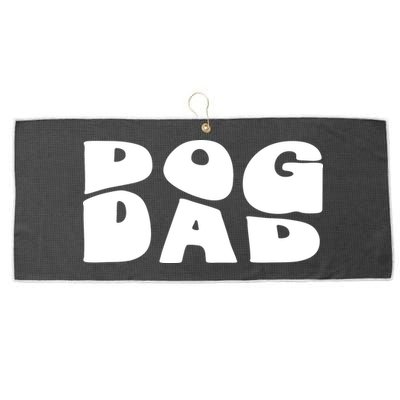 Dog Dad Retro Funny Pod Large Microfiber Waffle Golf Towel