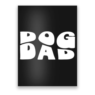 Dog Dad Retro Funny Pod Poster