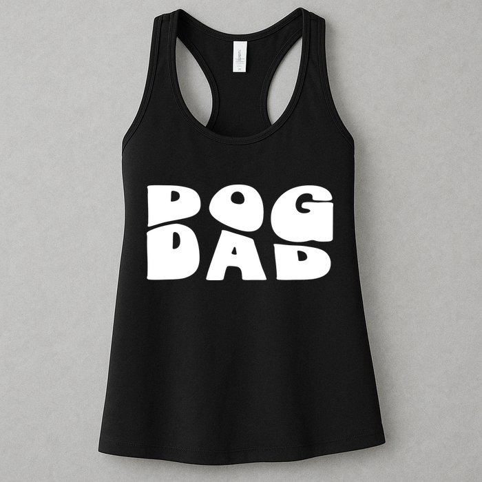 Dog Dad Retro Funny Pod Womens Tank Top