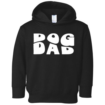 Dog Dad Retro Funny Pod Toddler Hoodie