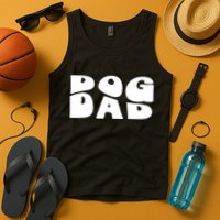 Dog Dad Retro Funny Pod Tank Top