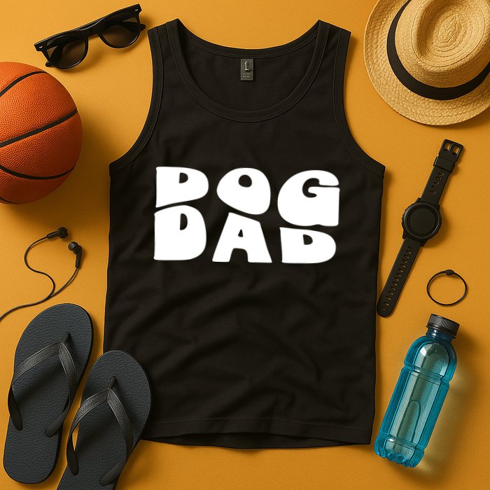 Dog Dad Retro Funny Pod Tank Top