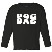 Dog Dad Retro Funny Pod Toddler Long Sleeve Shirt