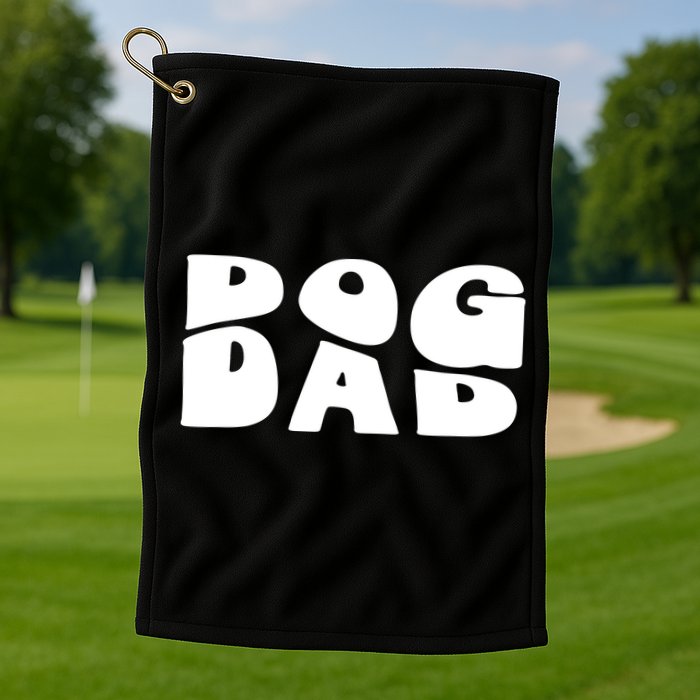 Dog Dad Retro Funny Pod Golf Towel