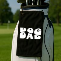 Dog Dad Retro Funny Pod Golf Towel