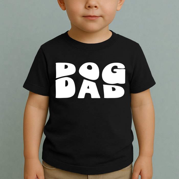 Dog Dad Retro Funny Pod Toddler T-Shirt