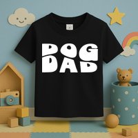 Dog Dad Retro Funny Pod Toddler T-Shirt