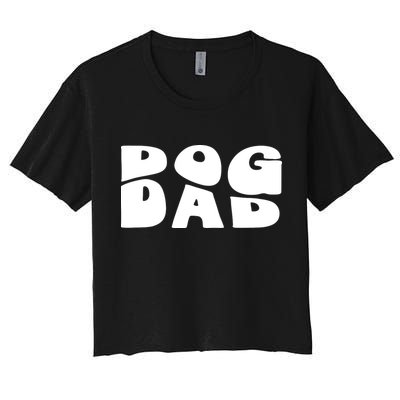 Dog Dad Retro Funny Pod Crop Top