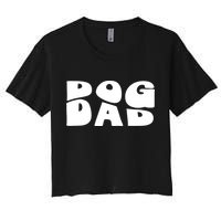 Dog Dad Retro Funny Pod Crop Top