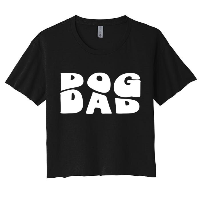 Dog Dad Retro Funny Pod Crop Top