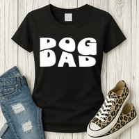 Dog Dad Retro Funny Pod Womens T-Shirt