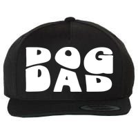 Dog Dad Retro Funny Pod Wool Snapback Cap