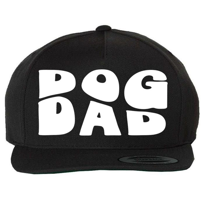Dog Dad Retro Funny Pod Wool Snapback Cap