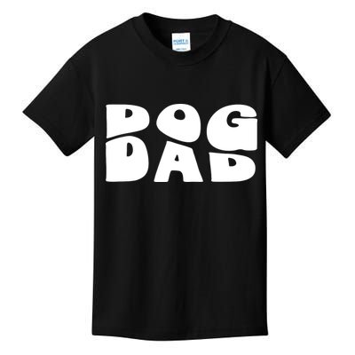 Dog Dad Retro Funny Pod Kids T-Shirt