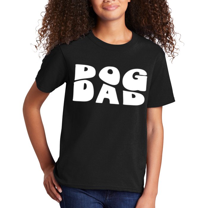 Dog Dad Retro Funny Pod Kids T-Shirt