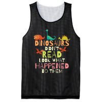 Dinosaurs Didnt Read Look What Happened To Them Teacher Mesh Reversible Basketball Jersey Tank