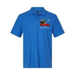 Dachshund Dog Riding Red Truck Christmas Decorations Pajama Gift Softstyle Adult Sport Polo