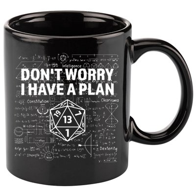 D.20 Dice Roll 1 Funny Dungeon Gamer Critical Fail Dragon 11oz C Handle Ceramic Mug