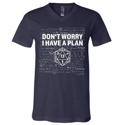 D.20 Dice Roll 1 Funny Dungeon Gamer Critical Fail Dragon V-Neck T-Shirt