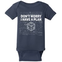 D.20 Dice Roll 1 Funny Dungeon Gamer Critical Fail Dragon Baby Bodysuit
