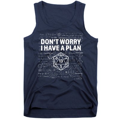 D.20 Dice Roll 1 Funny Dungeon Gamer Critical Fail Dragon Tank Top