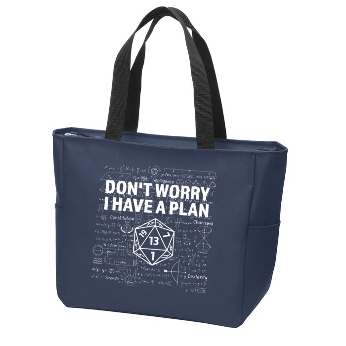 D.20 Dice Roll 1 Funny Dungeon Gamer Critical Fail Dragon Zip Tote Bag