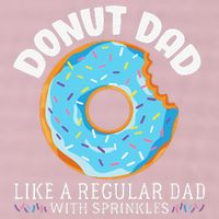 Donut Dad Regular Dad With Sprinkles Father's Day 25L Jumbo Tote