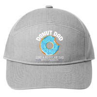 Donut Dad Regular Dad With Sprinkles Father's Day 7-Panel Snapback Hat