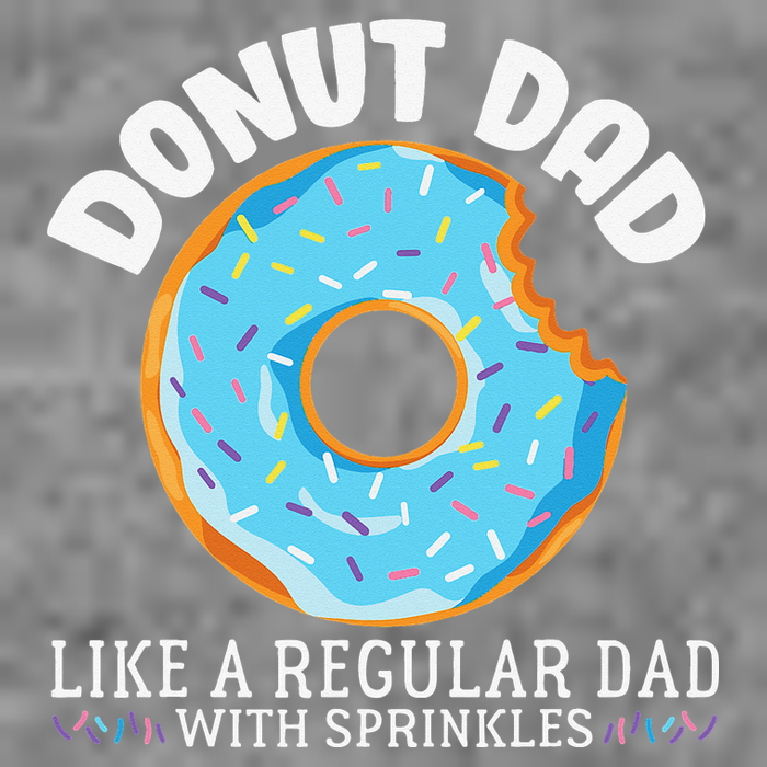 Donut Dad Regular Dad With Sprinkles Father's Day 7-Panel Snapback Hat