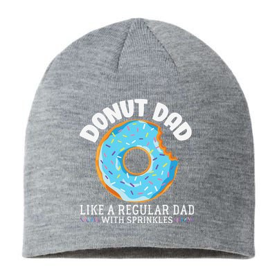 Donut Dad Regular Dad With Sprinkles Father's Day Sustainable Beanie