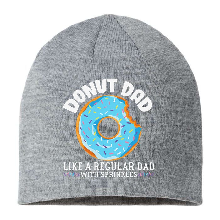 Donut Dad Regular Dad With Sprinkles Father's Day Sustainable Beanie