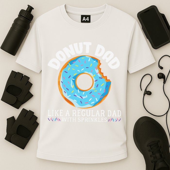 Donut Dad Regular Dad With Sprinkles Father's Day Performance Shirt