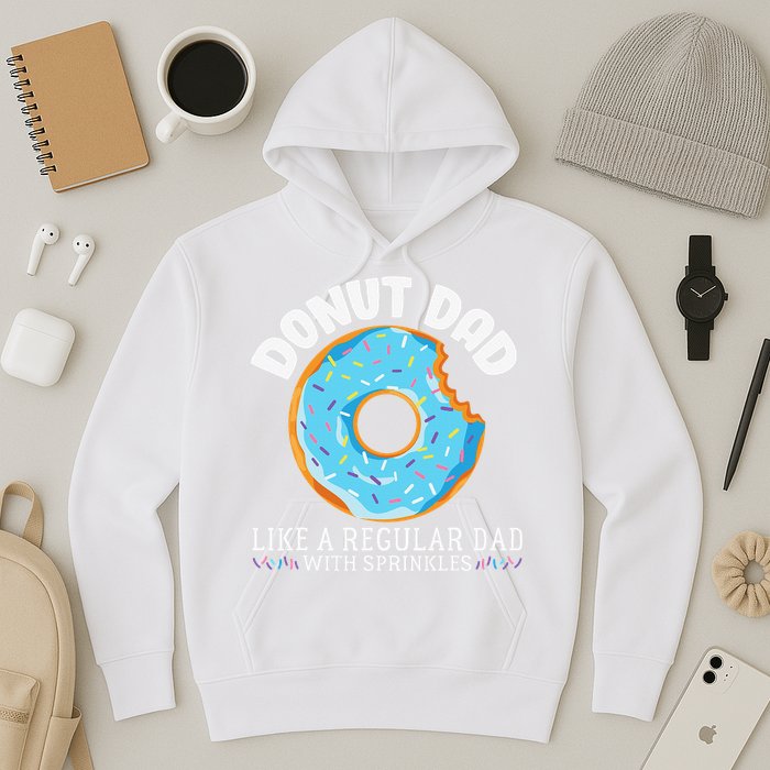 Donut Dad Regular Dad With Sprinkles Father's Day Hoodie