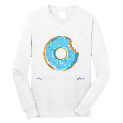Donut Dad Regular Dad With Sprinkles Father's Day Long Sleeve Shirt