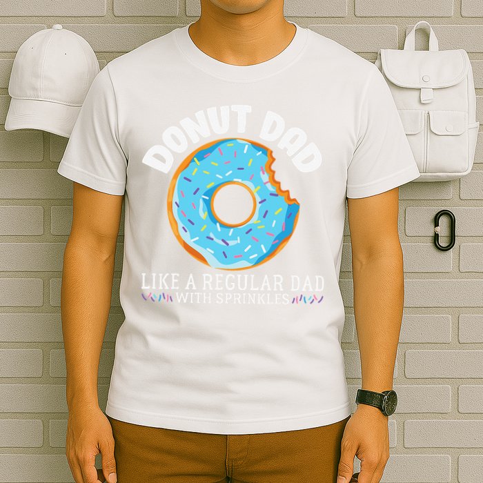 Donut Dad Regular Dad With Sprinkles Father's Day T-Shirt