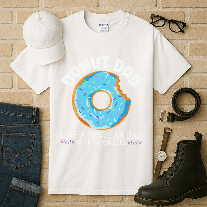 Donut Dad Regular Dad With Sprinkles Father's Day Tall T-Shirt