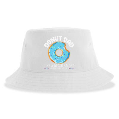 Donut Dad Regular Dad With Sprinkles Father's Day Sustainable Bucket Hat