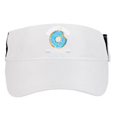 Donut Dad Regular Dad With Sprinkles Father's Day Adult Drive Performance Visor