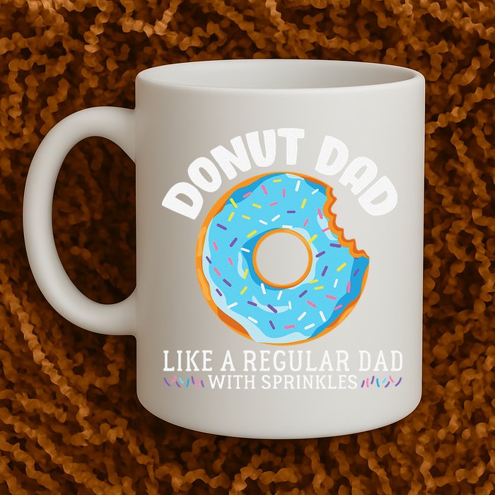 Donut Dad Regular Dad With Sprinkles Father's Day Mug