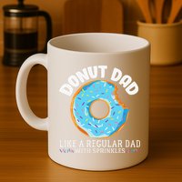 Donut Dad Regular Dad With Sprinkles Father's Day Mug