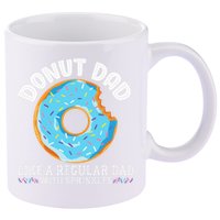 Donut Dad Regular Dad With Sprinkles Father's Day 11oz C Handle Ceramic Mug