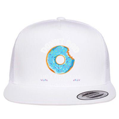 Donut Dad Regular Dad With Sprinkles Father's Day Flatbill Hat