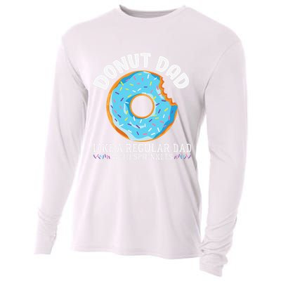 Donut Dad Regular Dad With Sprinkles Father's Day Cooling Performance Long Sleeve Crew