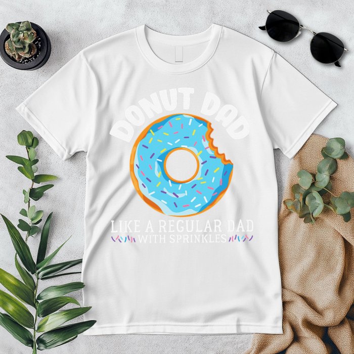 Donut Dad Regular Dad With Sprinkles Father's Day Premium T-Shirt