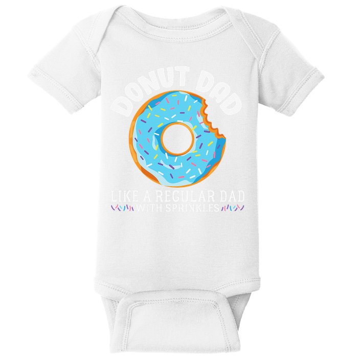 Donut Dad Regular Dad With Sprinkles Father's Day Baby Bodysuit