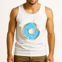 Donut Dad Regular Dad With Sprinkles Father's Day Tank Top